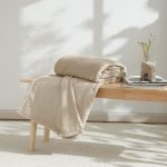Evan 200cm x 200cm Throw Taupe (Brown)