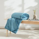 Evan 200cm x 200cm Throw Teal (Blue)