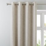 Vermont Oatmeal Eyelet Curtains Oatmeal