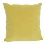 Velour Yellow Cushion Yellow