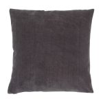Velour Charcoal Cushion Charcoal