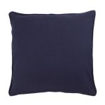 Blue Casual Slub Cushion Blue