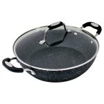 Scoville Neverstick 28cm Shallow Casserole Pan Black