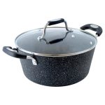 Scoville Neverstick 24cm Casserole Pan Black