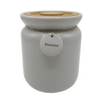 Grey Hang Tag Biscuit Canister Grey