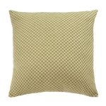 Large Chenille Green Polka Cushion Green