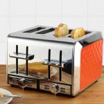 Elements 4 Slice Orange Toaster Orange
