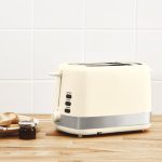 Dunelm 2 Slice Cream Toaster Cream