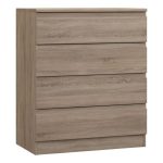 Avenue 4 Drawer Chest Brown