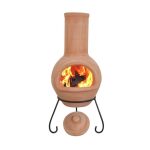 Gardeco Colima Natural Terracotta Chiminea Terracotta (Orange)