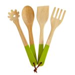Spectrum Set of 4 Lime Dipped Utensils Lime