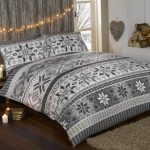 Rapport Home Stockholm Grey Duvet Cover and Pillowcase Set Grey/Natural