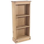 Corona 3 Shelf Low Bookcase Natural