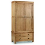 Julian Bowen Marlborough 2 Door 2 Drawer Wardrobe Natural