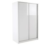 Novello White Gloss Sliding Wardrobe White
