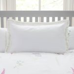 Spring Meadow Embroidered Oxford Pillowcase White