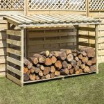 2ft x 6ft Large Log Store Pine (Brown)