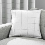 Luna Check Dove Grey Cushion Grey