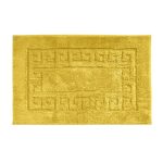Luxury Cotton Non-Slip Mustard Bath Mat Mustard (Yellow)