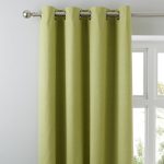 Tyla Green Blackout Eyelet Curtains Green