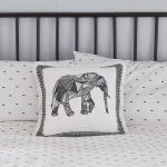 Elements Elephant Cushion White