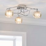 Seychelles Chrome 3 Light Ceiling Fitting Chrome