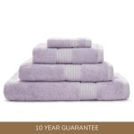 Dorma Silk Blend Lilac Towel Lilac