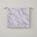 Grey Marble Hand Towel Grey
