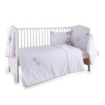 Clair de Lune Blue Stardust 3 Piece Cot Bedding Set Blue