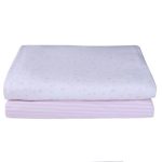 Clair de Lune Pack of 2 Printed Pink Moses Sheets Pink