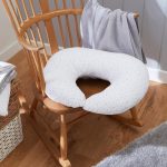 Clair de Lune Stars and Stripes Grey Nursing Pillow Grey