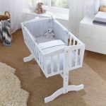 Clair de Lune Barley Bebe Grey Crib 2 Piece Quilt with Bumper Set Grey