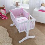 Clair de Lune Barley Bebe Pink Crib 2 Piece Quilt with Bumper Set Pink