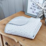 Clair de Lune Stars and Stripes Grey Blanket Grey