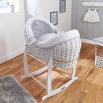 Clair de Lune Stars and Stripes White Crossover Noah Pod with Grey Lining Grey/White