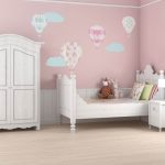 Stickerscape Vintage Hot Air Balloons Large Wall Sticker Set MultiColoured