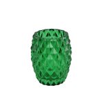 Embossed Glass Tumbler Green