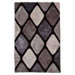 Think Noble House 9247 Black and Grey Rug Grey