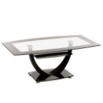 Henrietta Glass Coffee Table Black