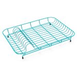 Spectrum Teal Wire Plate Rack Teal