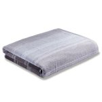 Bianca Cotton Grey Ombre Stripe Towel Grey