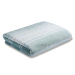 Bianca Cotton Seafoam Ombre Stripe Towel Green