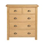 Sherbourne Oak 5 Drawer Chest Natural