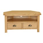 Sherbourne Oak Corner TV Stand Natural