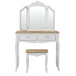 Camille Grey Dressing Table Set Grey