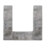 Silver Jewel Shaggy U Shape Rug Silver