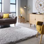 Jewel Silver Shaggy Rug Silver