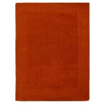 Rust Boston Wool Border Rug Rust (Orange)