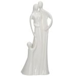 Porcelain Family Ornament White