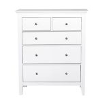 Lynton White 5 Drawer Chest White